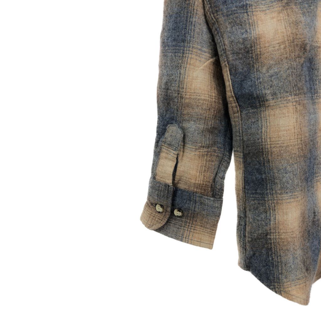 90年代 ST.JOHN´S BAY セントジョンズベイ ウールシャツ オンブレ