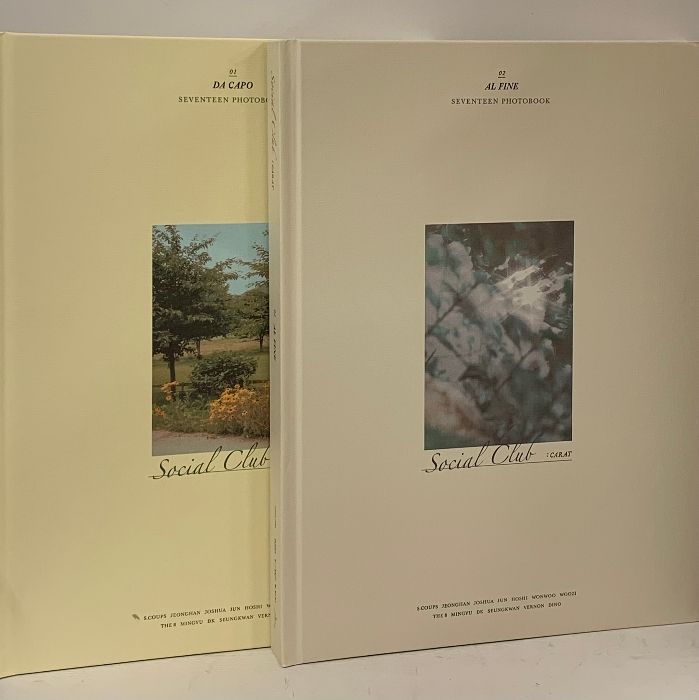 SEVENTEEN PHOTOBOOK SOCIAL CLUB CARAT 01 DA CAPO 02 AL FINE 2冊