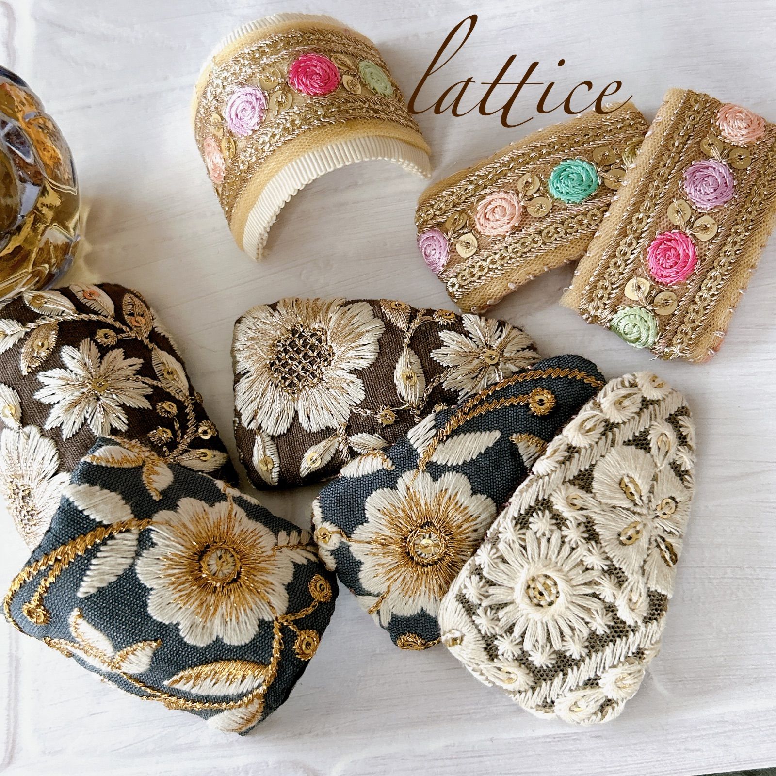 インド刺繍リボンねこ ちゃん おまとめ