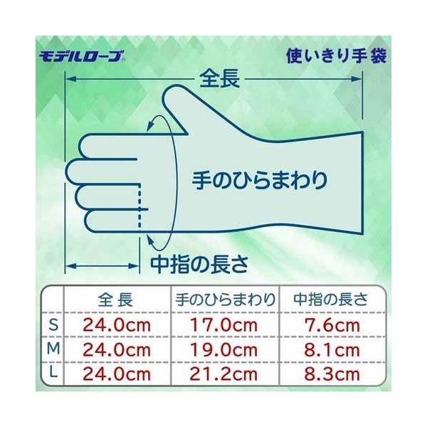 エステー 天然ゴム使い切り手袋 L ホワイト 1200枚(100枚×12箱