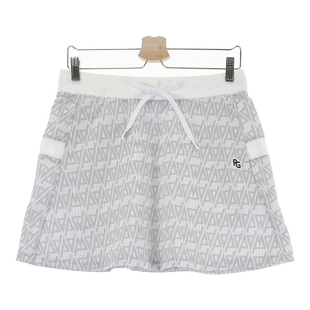 サイズ 2 PEARLY GATES パーリーゲイツ 2025年モデル スカート シアサッカー 総柄 グレー系 240101537465 ゴルフウェア レディース ストスト