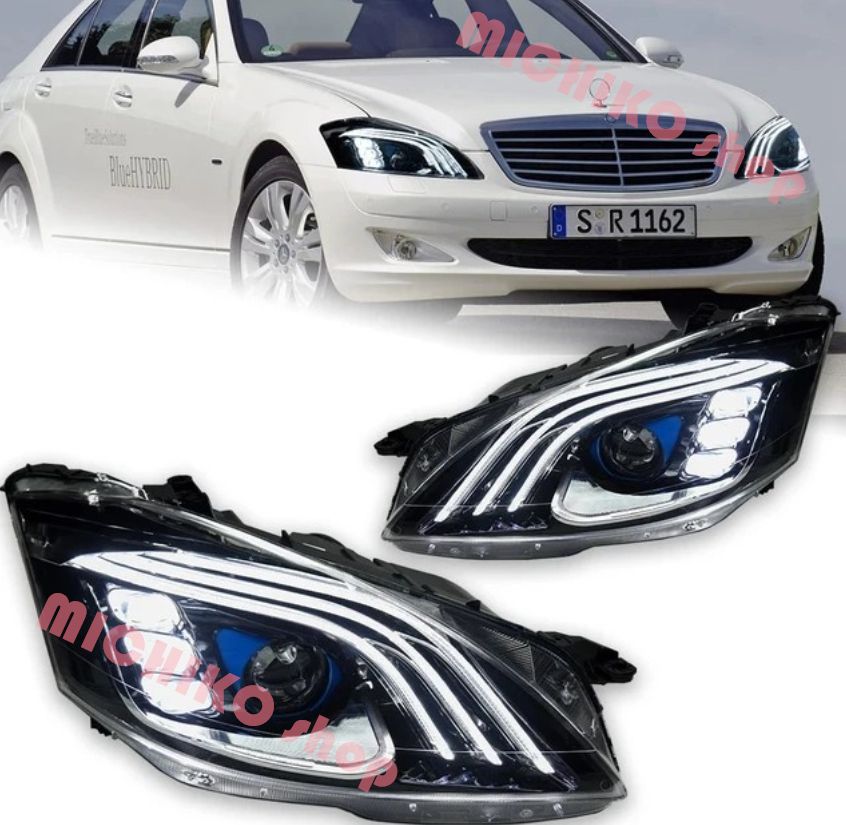 ベンツ w221ヘッドライトプロジェクターレンズ 2006-2013 Sクラスヘッドランプ S350S400 S450 S500 LED