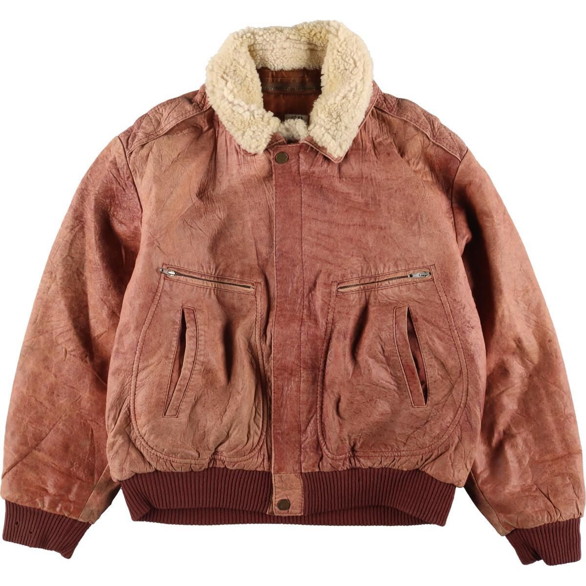 古着 80年代 C.P.COMPANY レザーフライトジャケット メンズL 