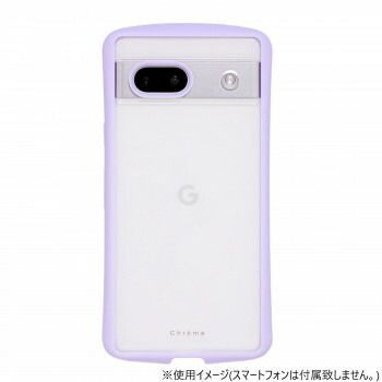 GooglePixel 7a専用背面型ケース Chrome-CLEAR Lavender GP7a-CHC04