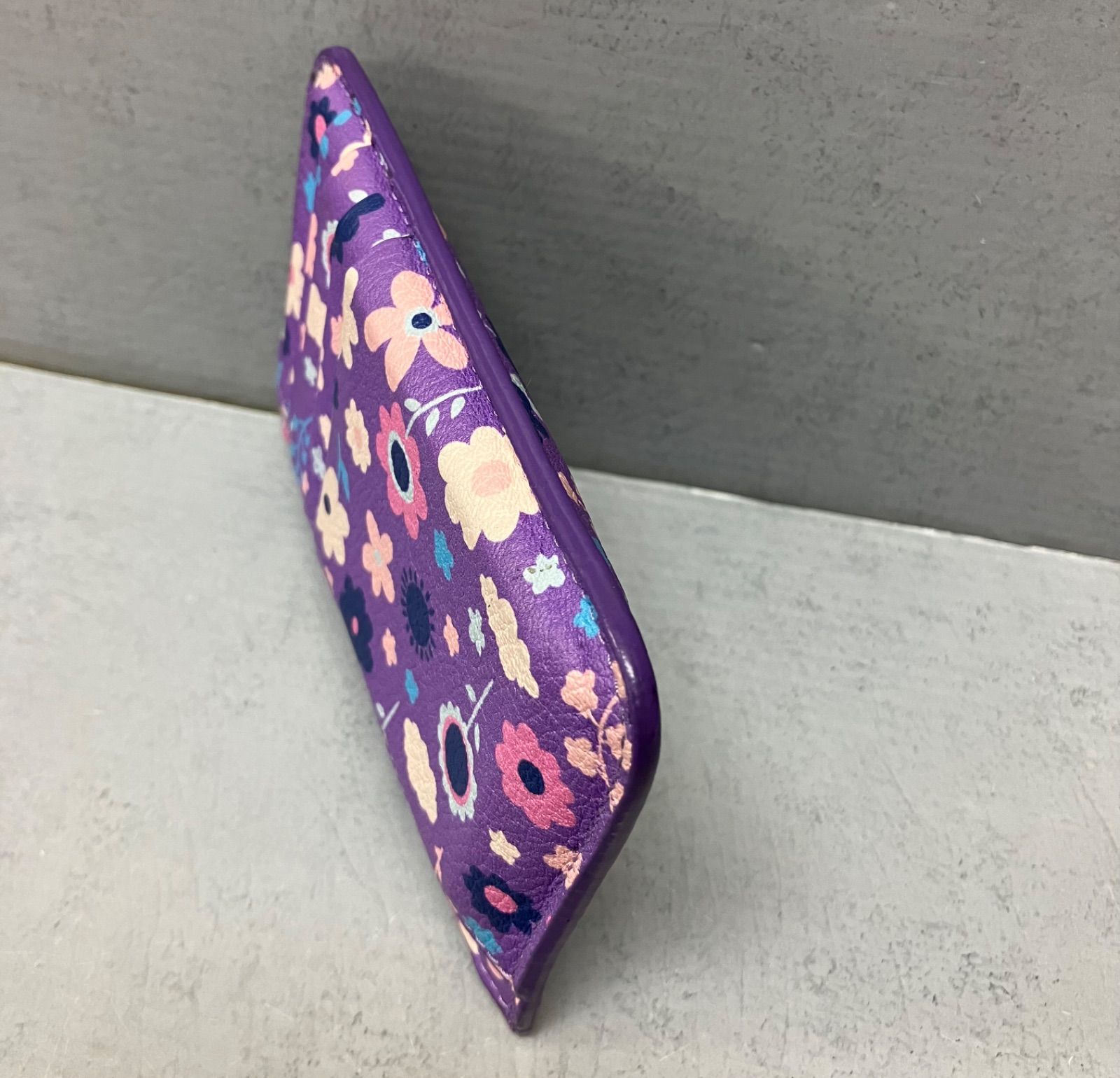 BALENCIAGA 花柄 コインケース 紫 BALENCIAGA 花柄 コインケース 紫