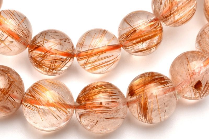 ゴールドルチルクォーツu0026ガーデン共生大玉貫通ありハンドメイドに金運アップ 激レア ガーデンクォーツ\u0026ルチルクォーツ共生ブレスレット 5 ゴールド