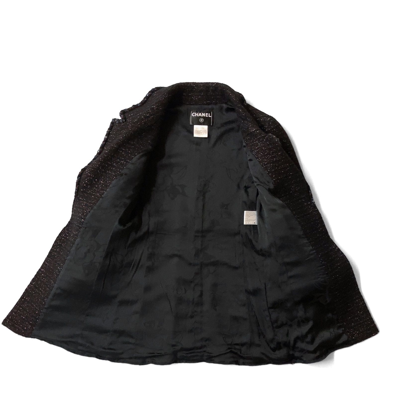 CHANEL 美品CCラメ　グリポア　カシミヤニットコート 美品】07AW CHANEL シャネル グリポア コート ジャケット