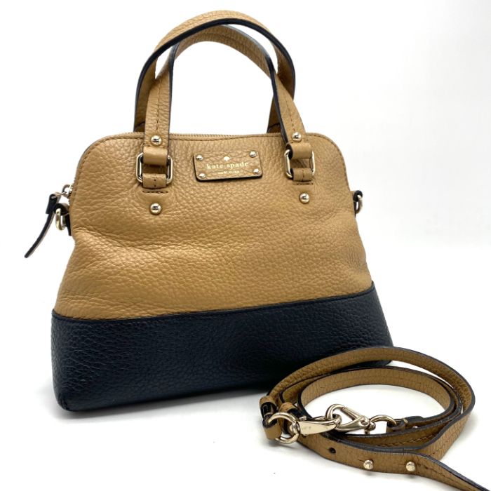 バッグ 【】Kate Spade ケイト スペード ロゴ バイカラー 2way レザー