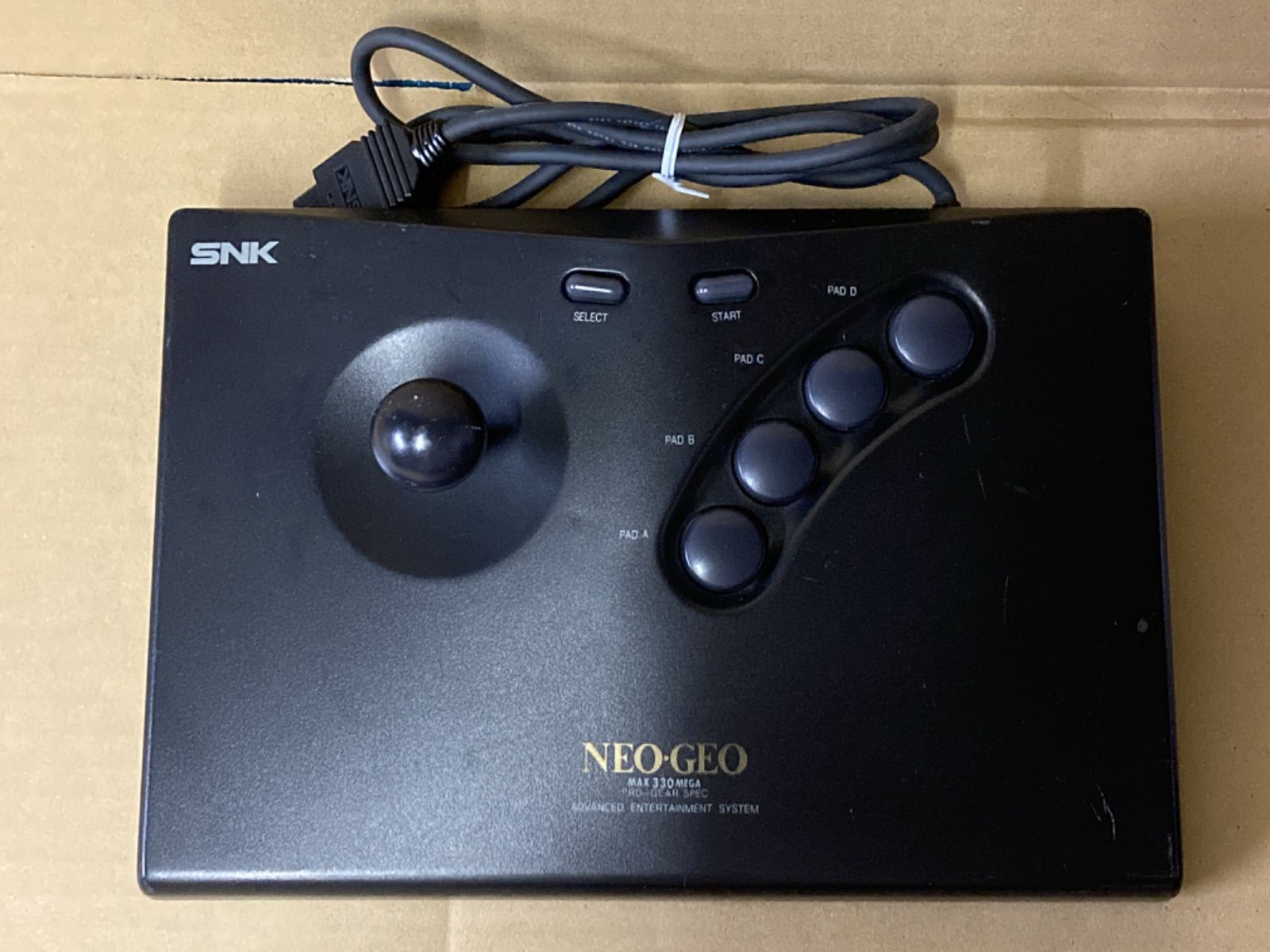 25【ジャンク扱い】NEO-GEO ネオジオ MAX 330 MEGA PRO-GEAR SPEC 本体、スティックコントローラーセット