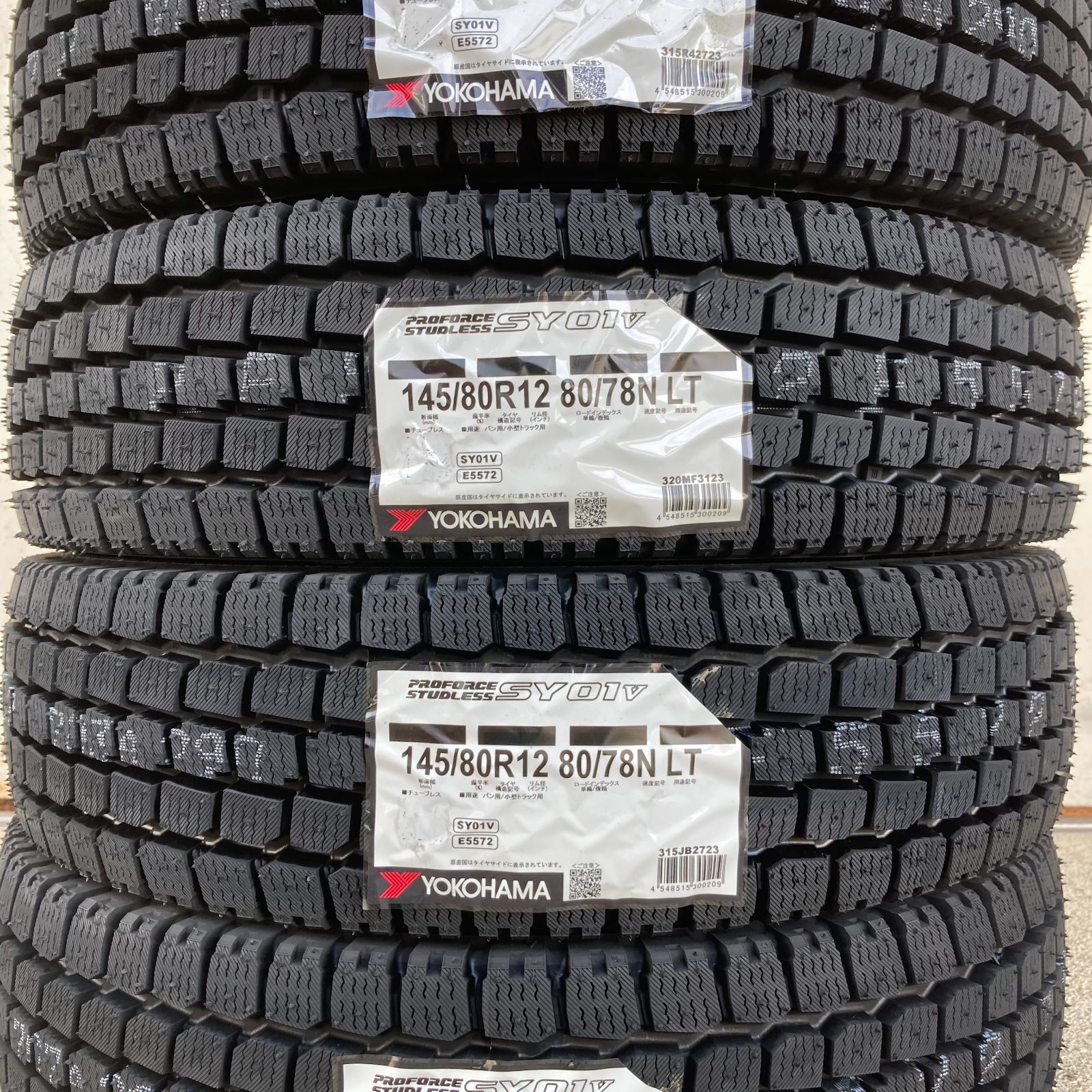 145/80R12 80/78N LT スタッドレス 2本セット 新品 ヨコハマ SY01v 