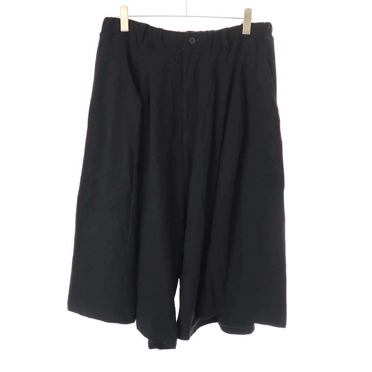 Yohji Yamamoto POUR HOMME ヨウジヤマモト プールオム 24AW HIGHLAND JERSEY TUCK PANTS ハイランドジャージータックパンツ HO-T26-083 ブラック 3