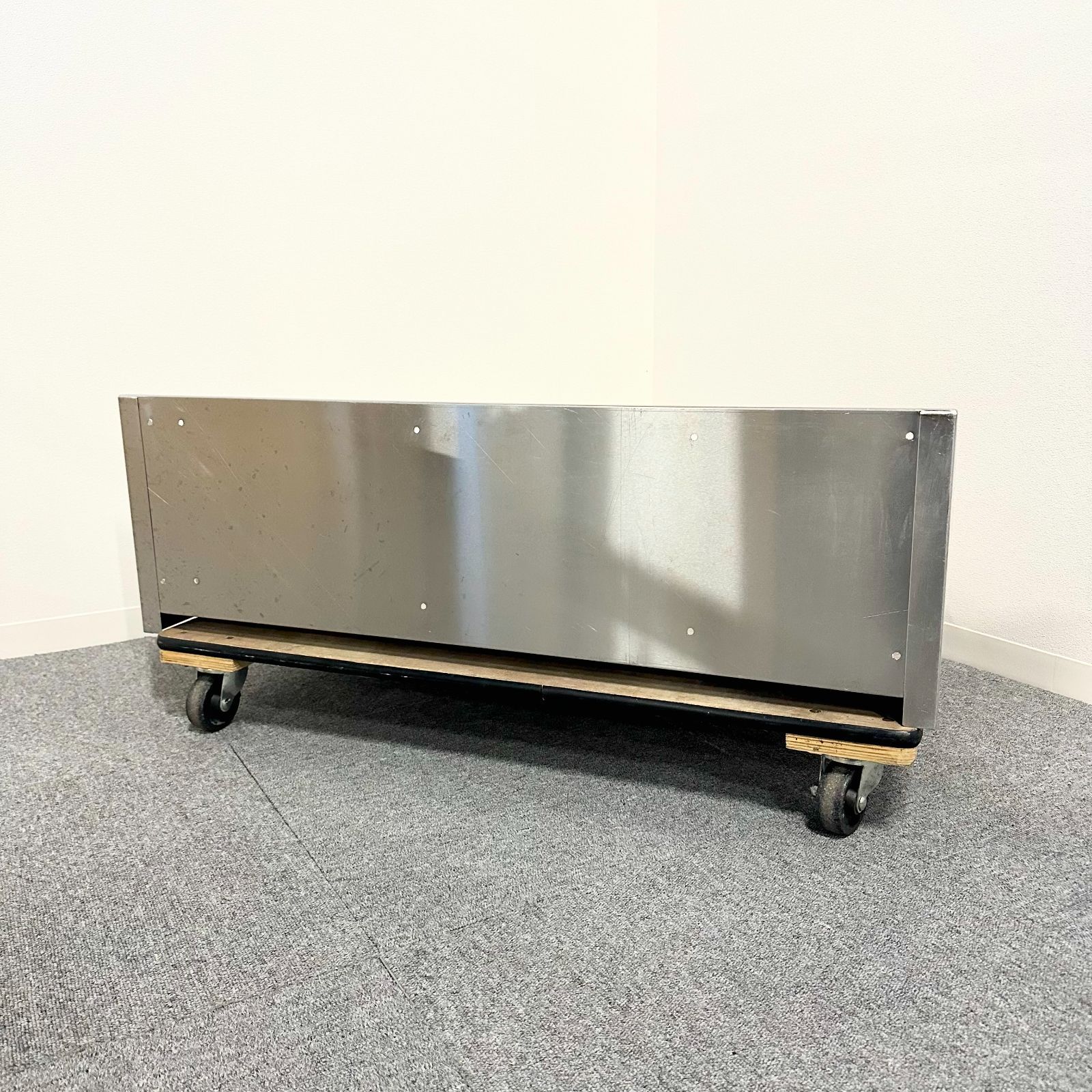 ステンレス平棚/穴開け加工済/幅950mm×奥行350mm×高さ300mm/業務