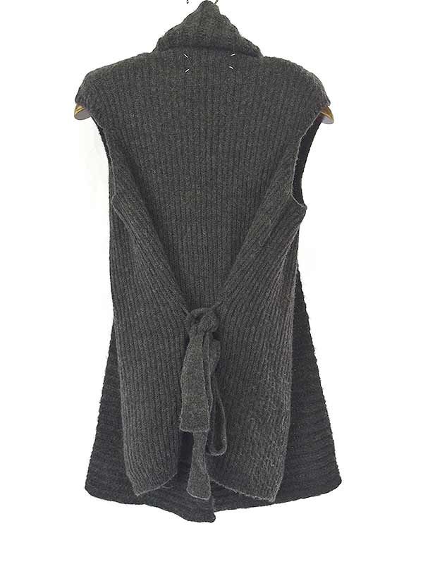 Maison Margiela（旧Maison Martin Margiela） - Maison Martin Margiela 1 メゾン マルタン マルジェラ 1 10AW ストールドッキングノースリーブアルパカニットセーター グレー M Maison Martin Margiela 1 メゾン マルタン マルジェラ 1 10AW