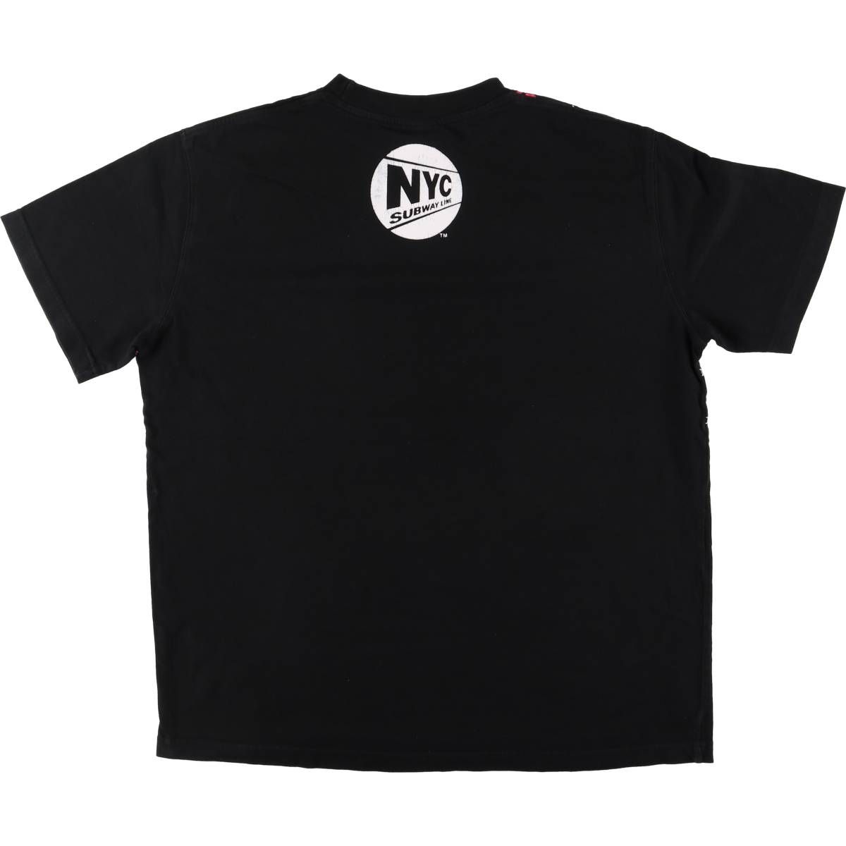 古着 路線図 大判プリント プリントTシャツ メンズL相当/eaa489300