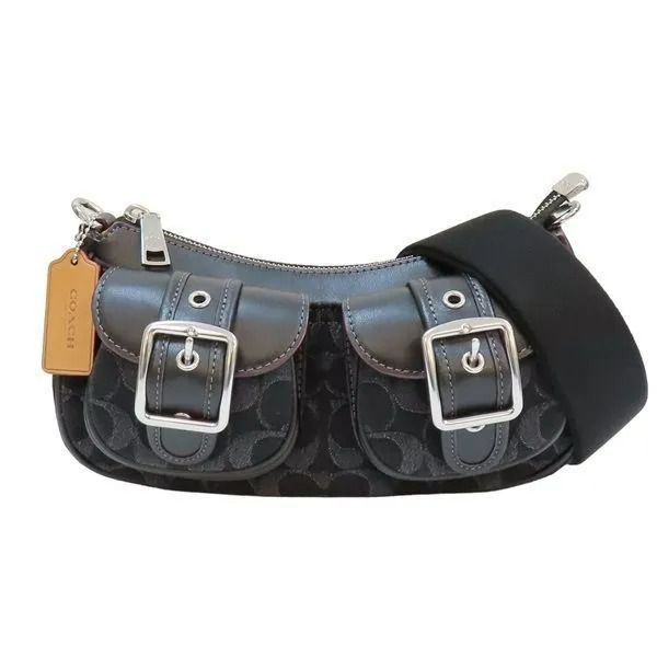 新品 COACH コーチ アシュトン バゲット シグネチャー デニム  