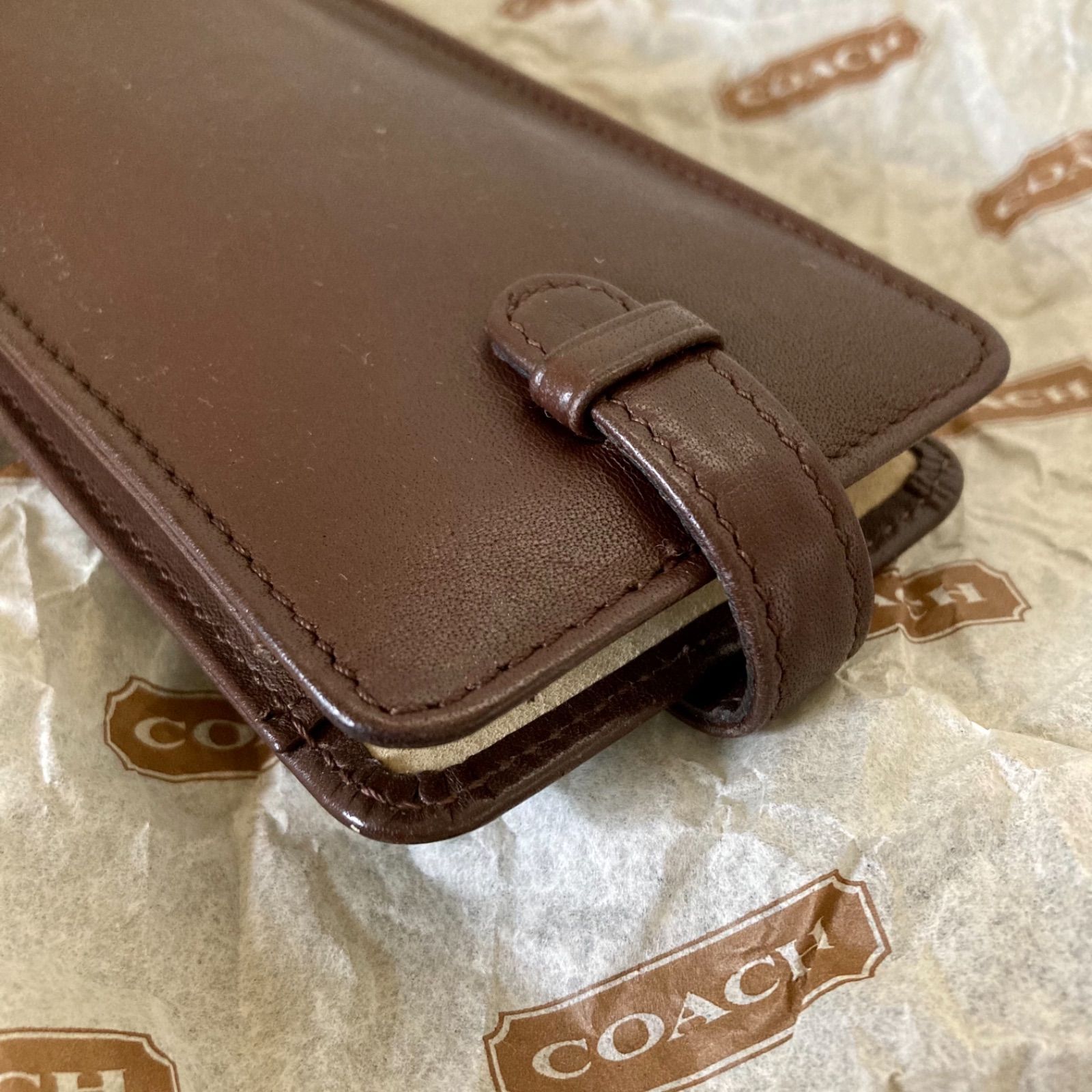 オールドコーチ 希少レア メガネケース ブラウン 未使用に近い