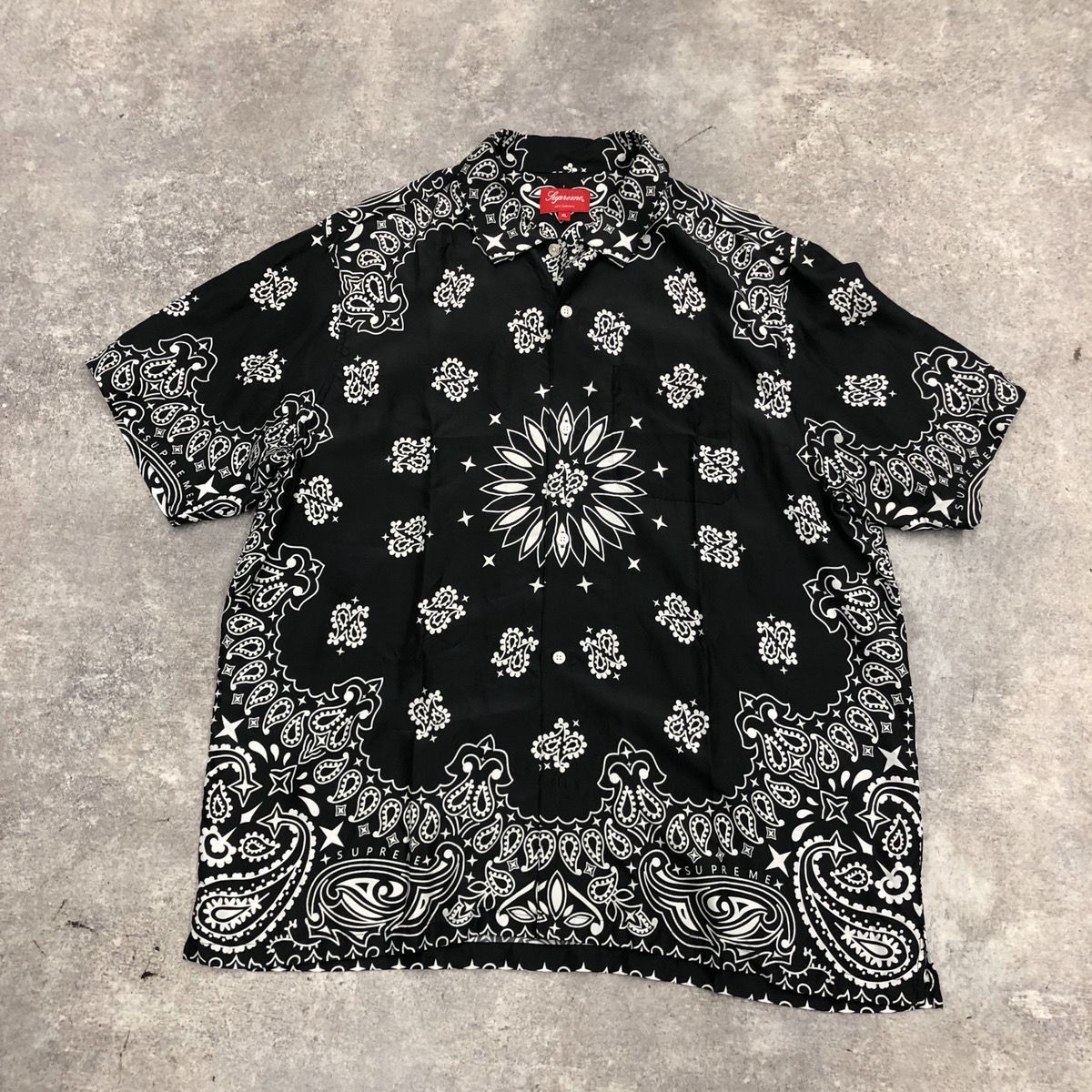 SUPREME シュプリーム 21SS BANDANA SILK S/S SHIRT ショートスリーブ ...