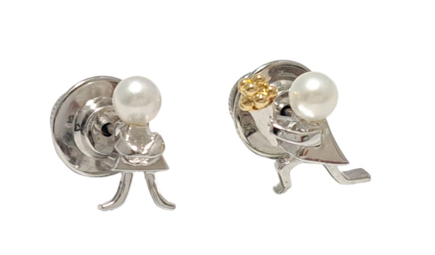 【新品】ミキモト　パールピンブローチ　ホース MIKIMOTO 新品同様 ミキモト ブローチ ペア プロポーズ ピン