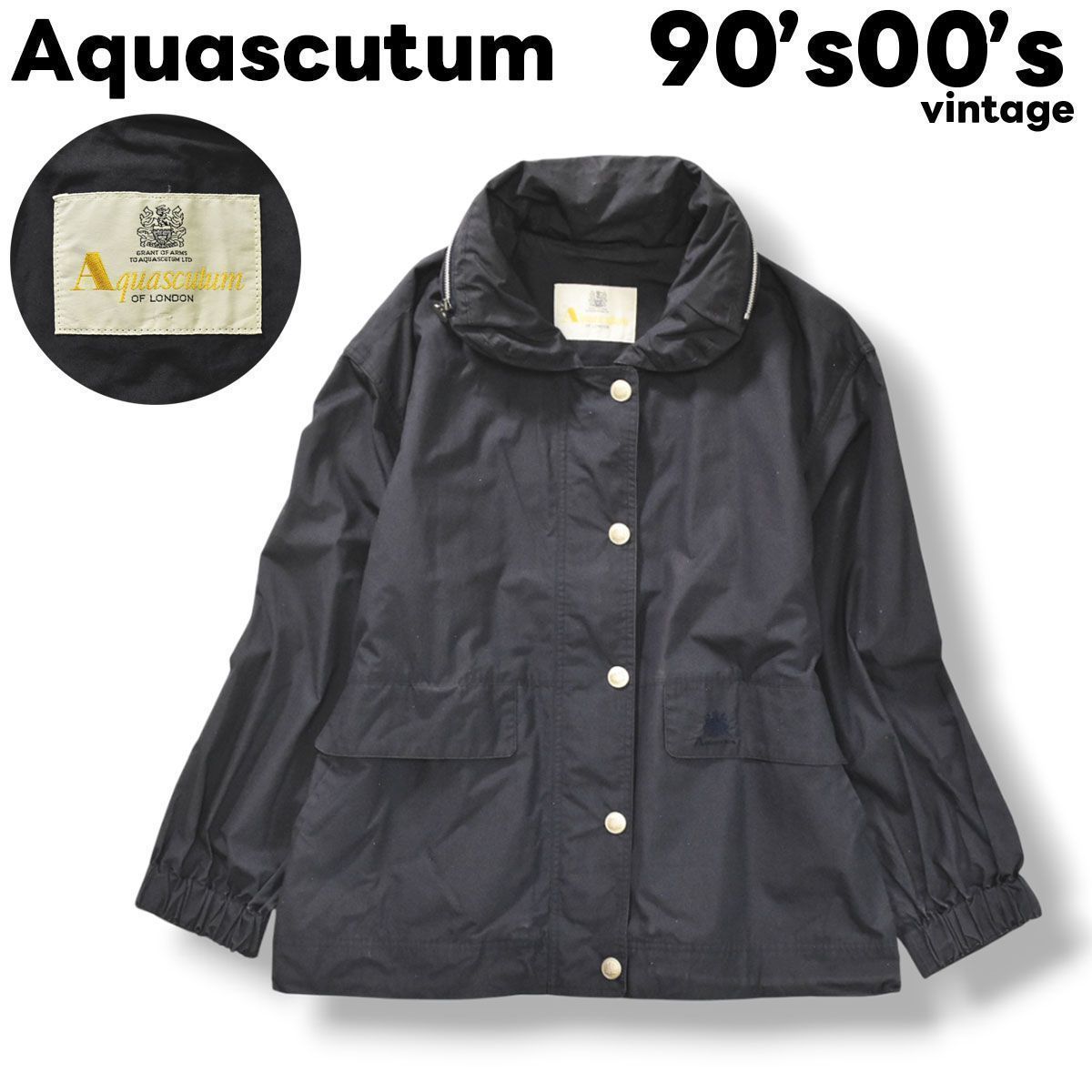 90s00sヴィンテージ アクアスキュータム Aquascutum エンブレムボタン