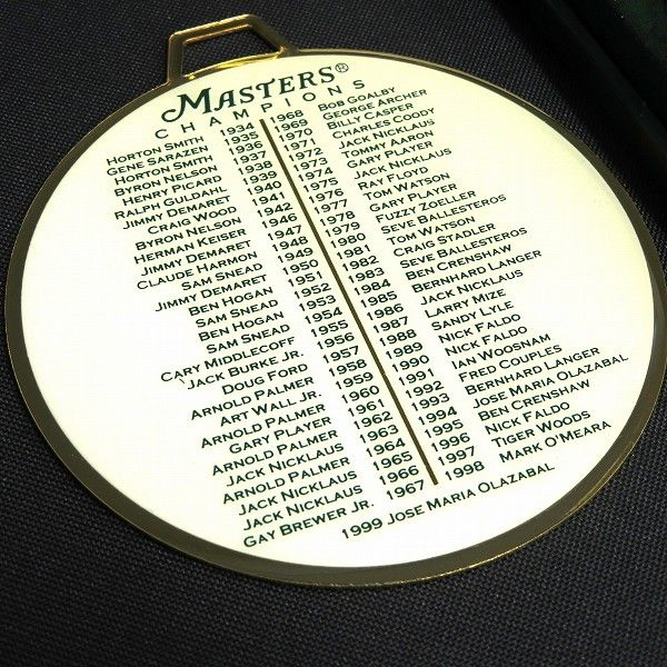#ae マスターズ MASTERS バッグタグ 2000 マスターズトーナメント Tournament ゴルフ golf ゴルフグッズ ケース付き [957595] k01