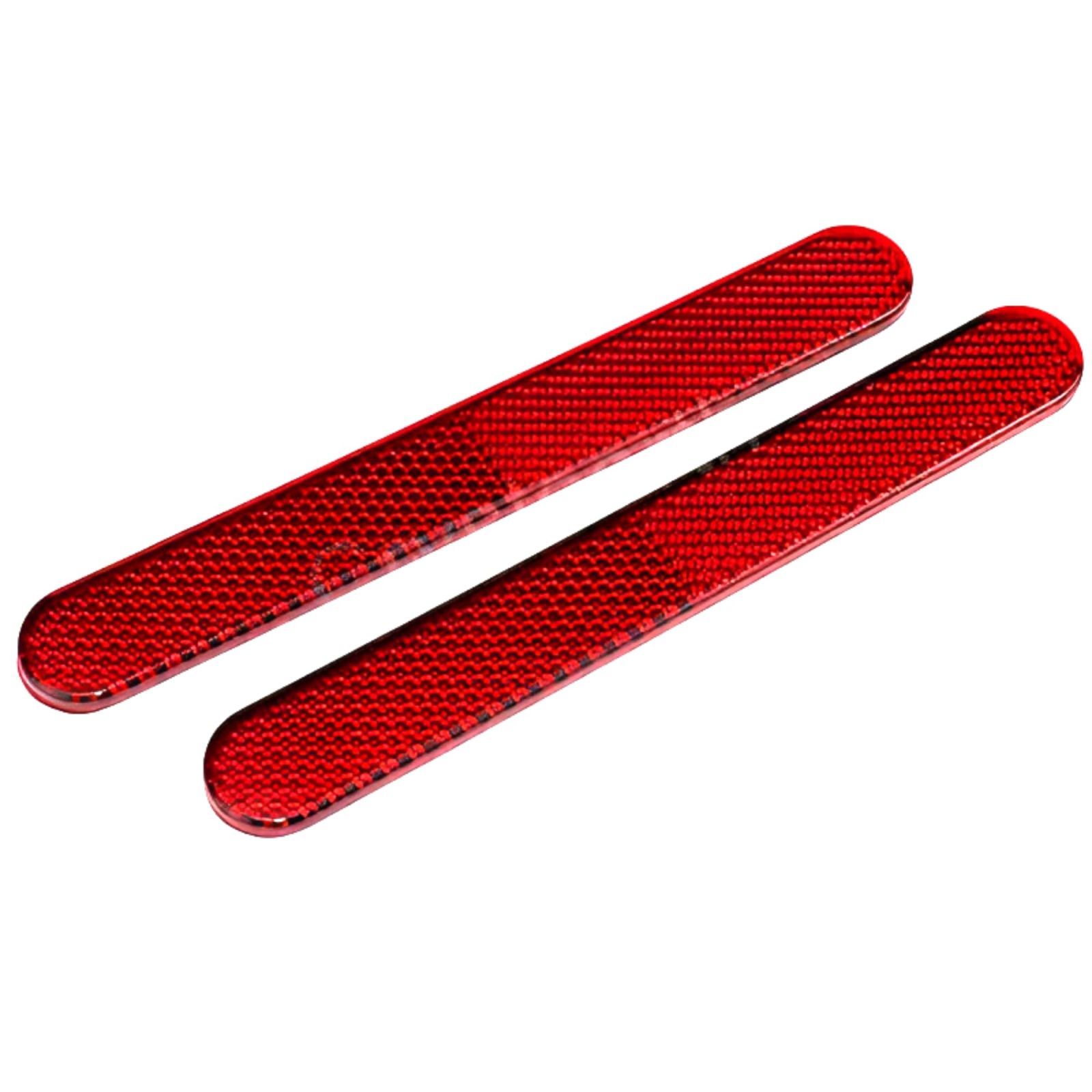 在庫 夜道 車検 安全確保 ユーザー 視認性向上 レストア 自転車 テープ貼付タイプ ロードバイク 角丸厚さ 船 赤色 トラック 反射板 オートバイ リフレクター スクーター バイク用 パニアケースバッグ セット 厚さ4 mm