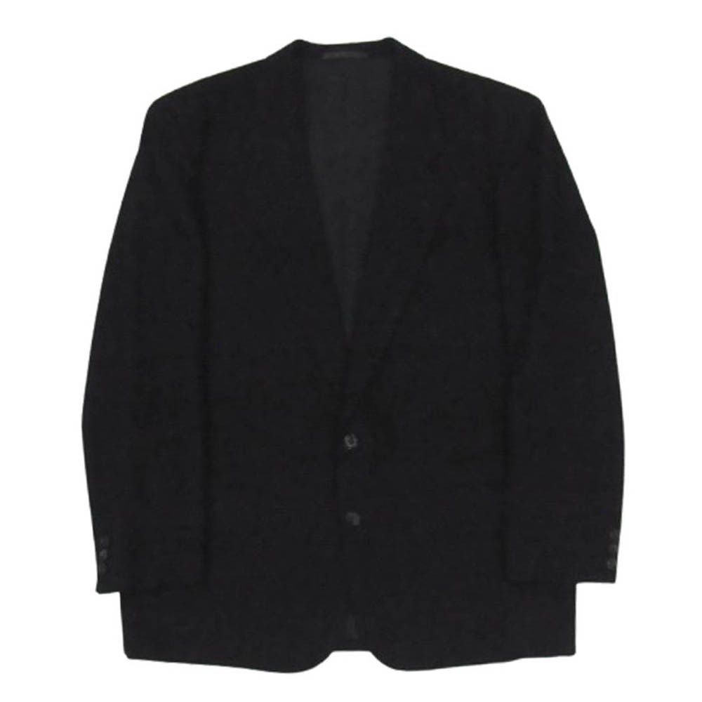 COMME des GARCONS HOMME コムデギャルソンオム HS-08014M ヴィンテージオム シングルブレスト 2B ストライプ テーラードジャケット ジップフライ スラックスパンツ セットアップ スーツ ブラック系 M