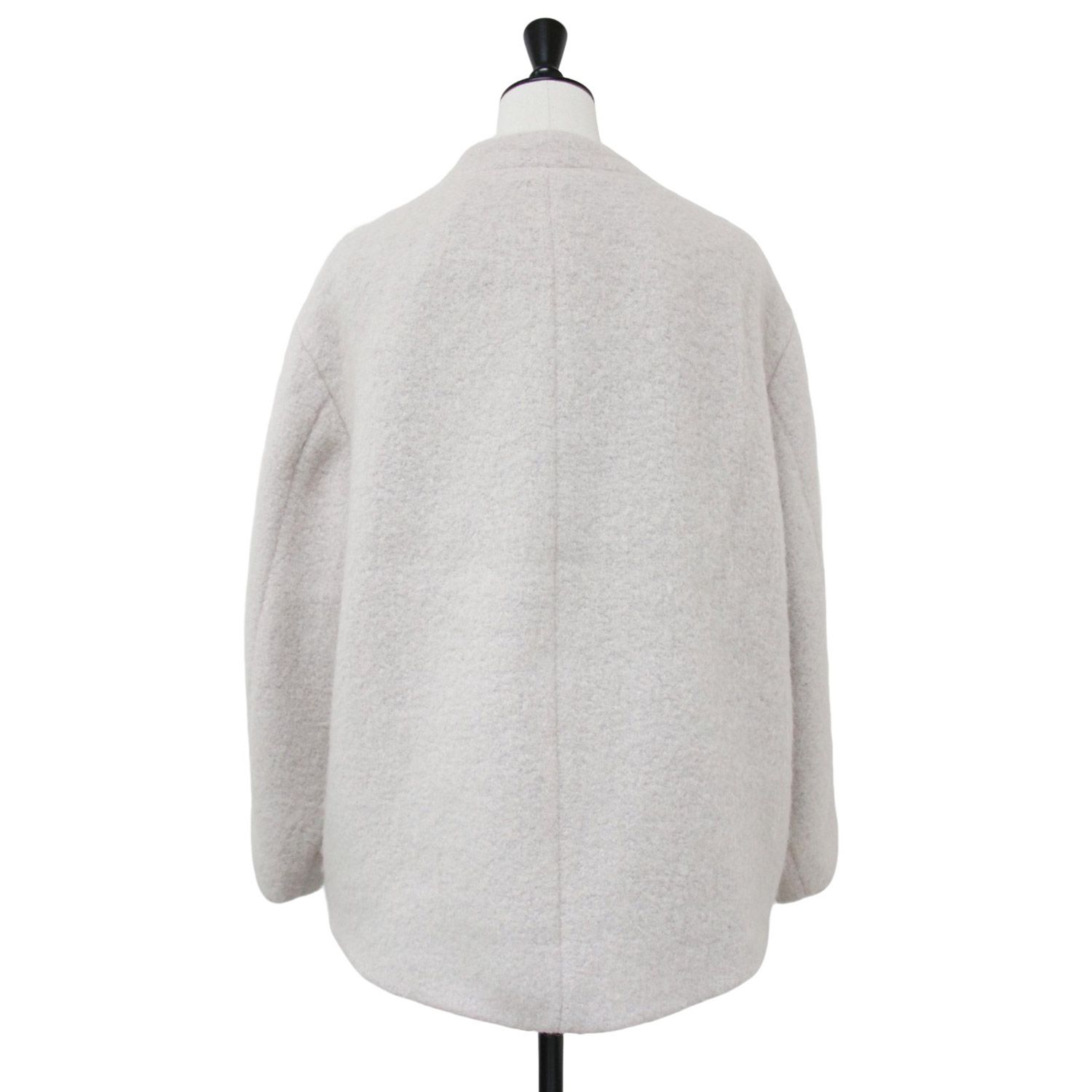 NOLLEY'S ベージュ ノーカラーコート ノーカラーシャギーコート | ノーリーズ(NOLLEY'S) | マルイウェブチャネル