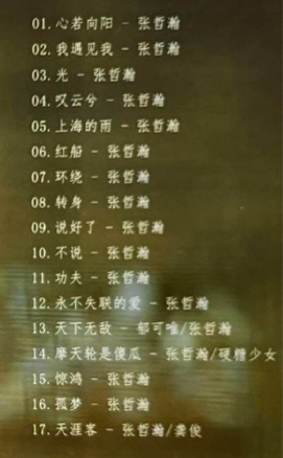 ♥中国人気俳優 張哲瀚 チャンジャーハン CD 心若向陽 音楽 アルバム