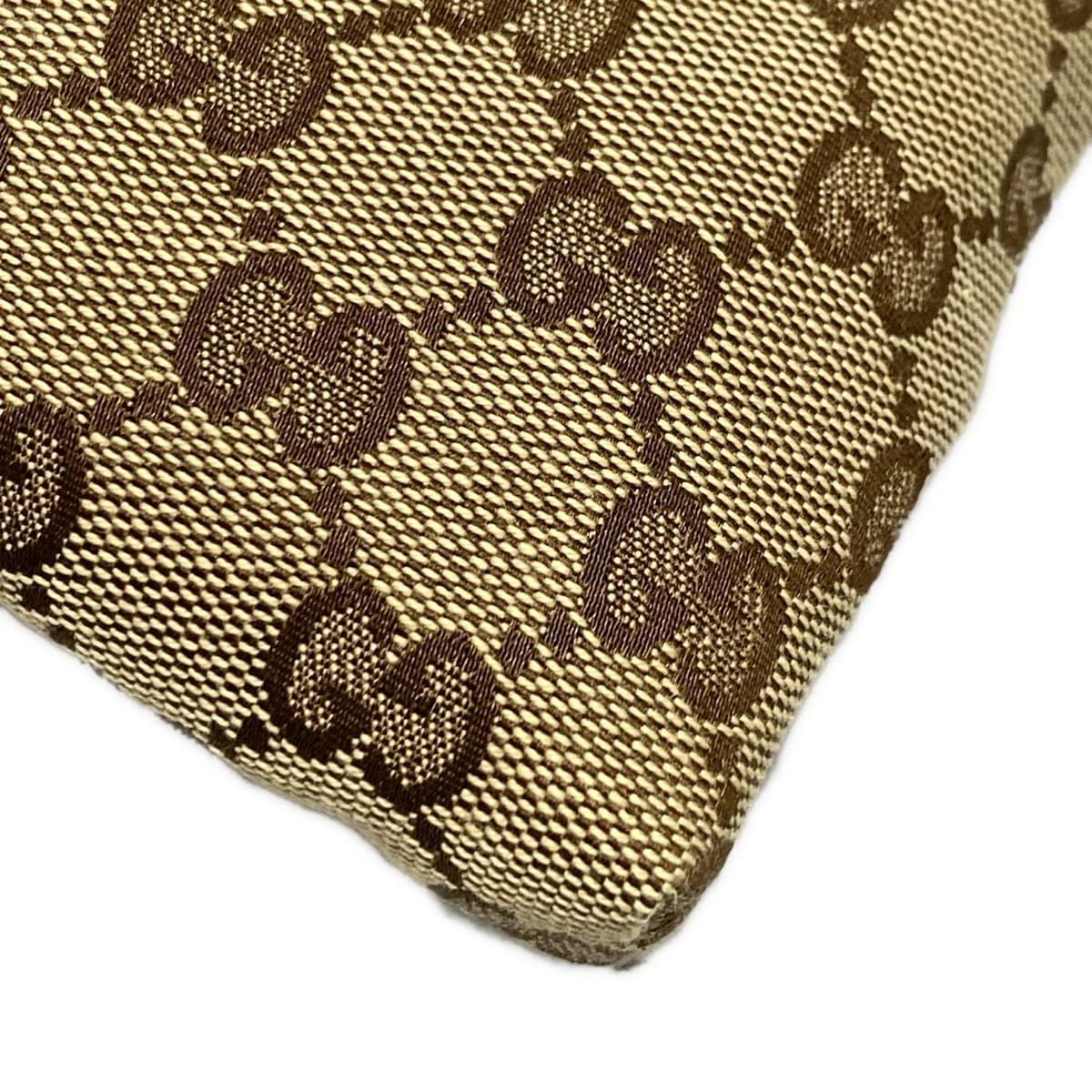 使い勝手の良い】 Gucci GGパターン ポーチ ベージュ/ブラウン