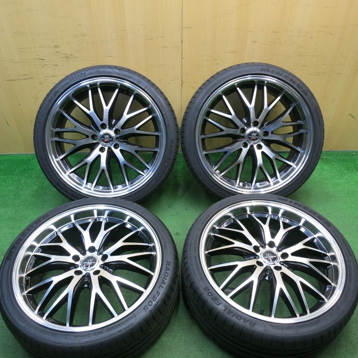 バリ溝 22年 9分 LOXARNY MULTI FORCHETTAⅡ 245|35R20 ミネルバ ラジアル F205 ロクサーニ マルチフォルケッタ2 20インチ PCD114.3|5H 5050702AKノ