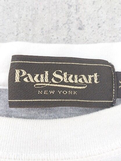 ◇ Paul Stuart ポール スチュアート 半袖 Tシャツ カットソー サイズM ホワイト メンズ  【1002800848812】