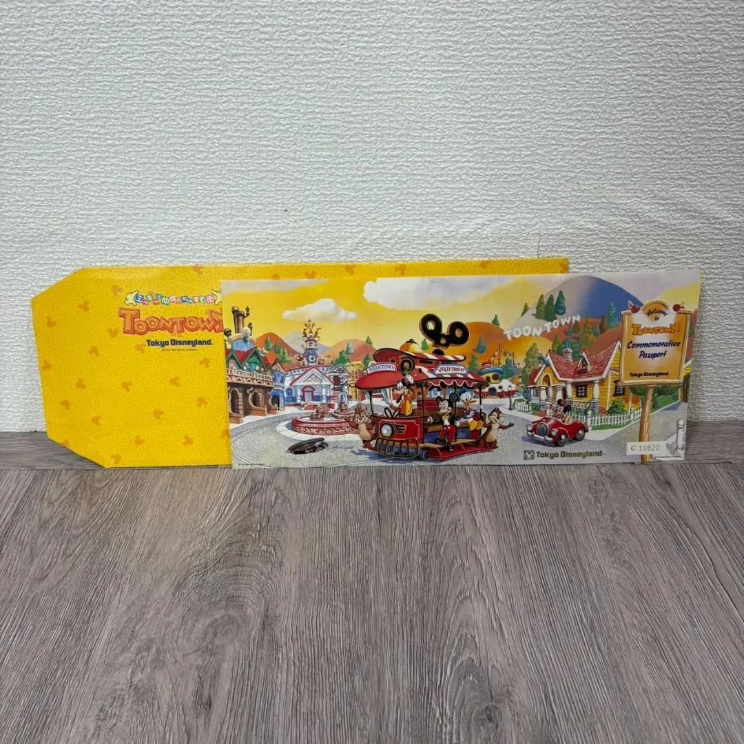 ディズニーTOONTOWN記念チケット Tokyo Disneyland Disney Toontown Passport Commemorative Ticket