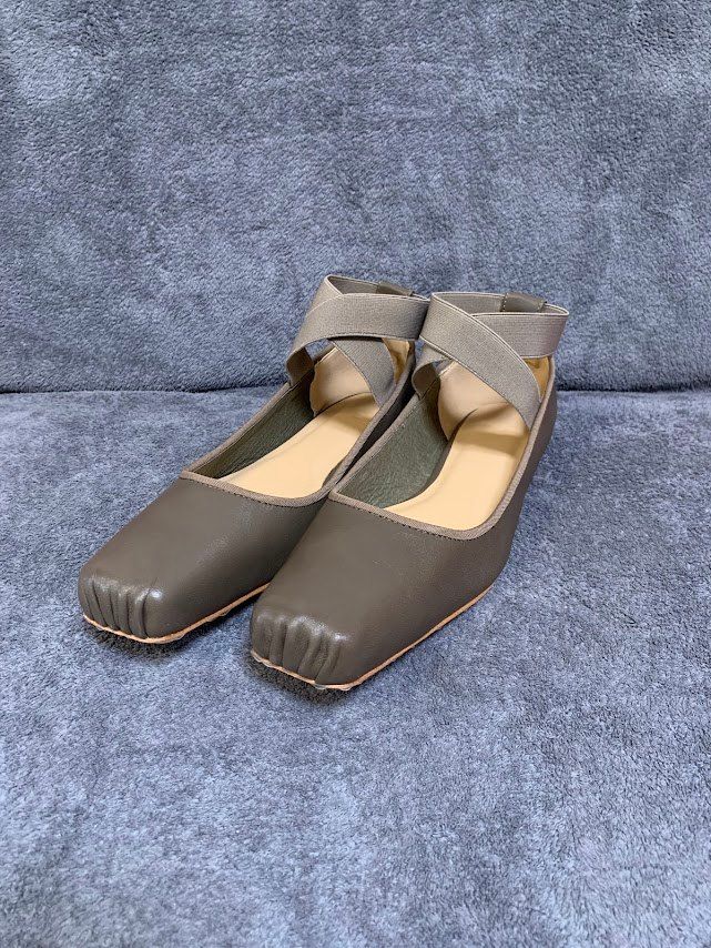 ☆ ETRE TOKYO スクエアトゥストラップバレエシューズ size38 - メルカリ