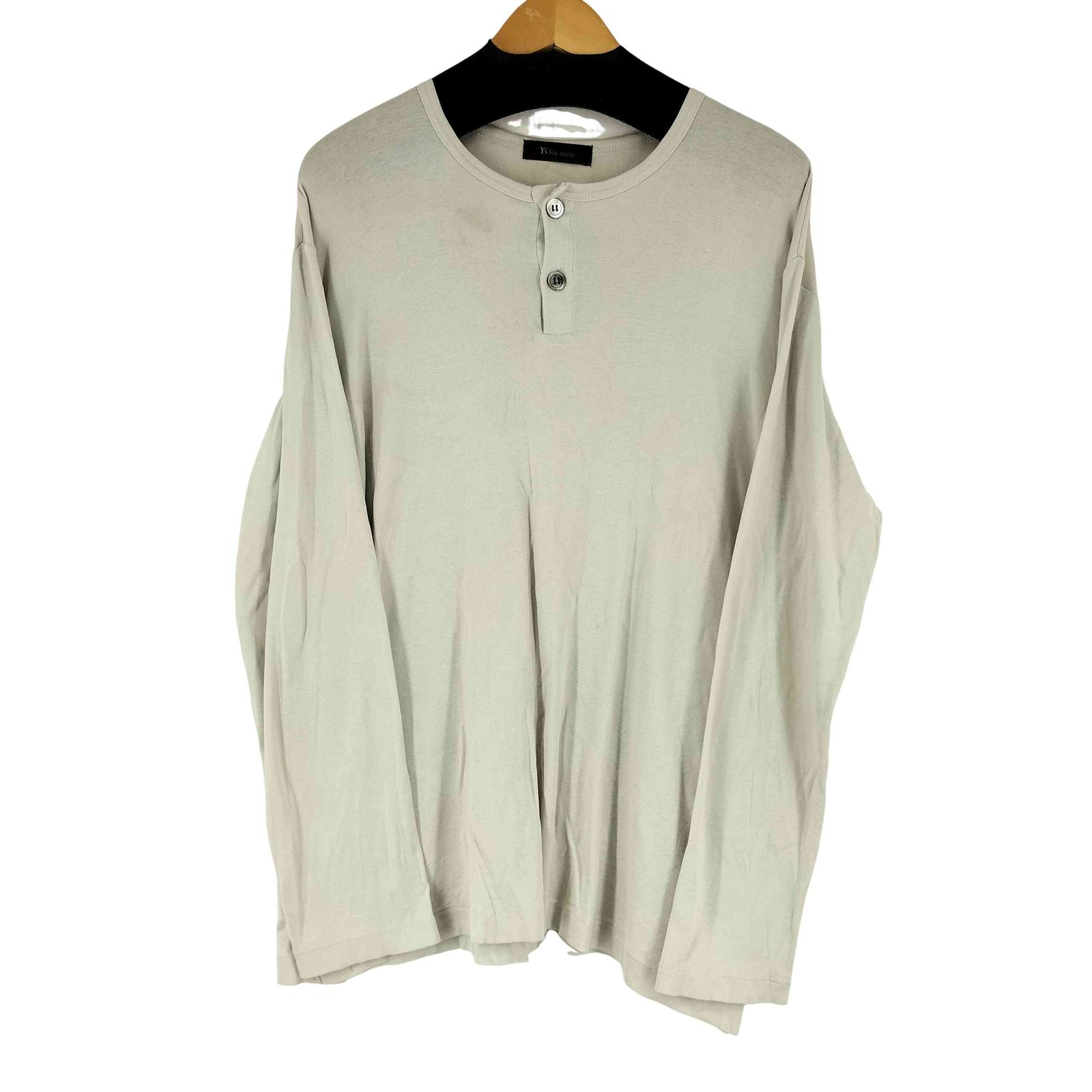 ワイズフォーメン Ys for men 90S 茶タグ ヘンリーネック カットソー メンズ 表記無