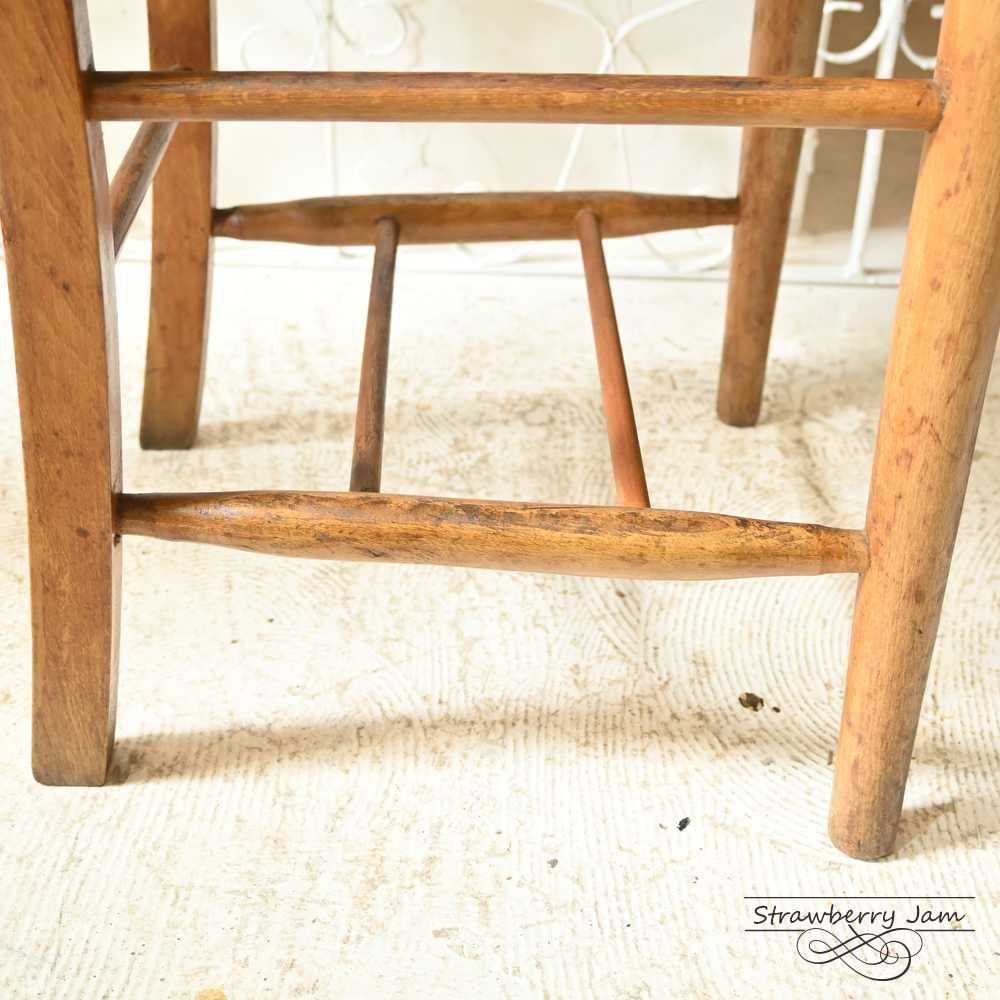 L3705-19-1 英国アンティーク チャーチチェア 北欧インテリア