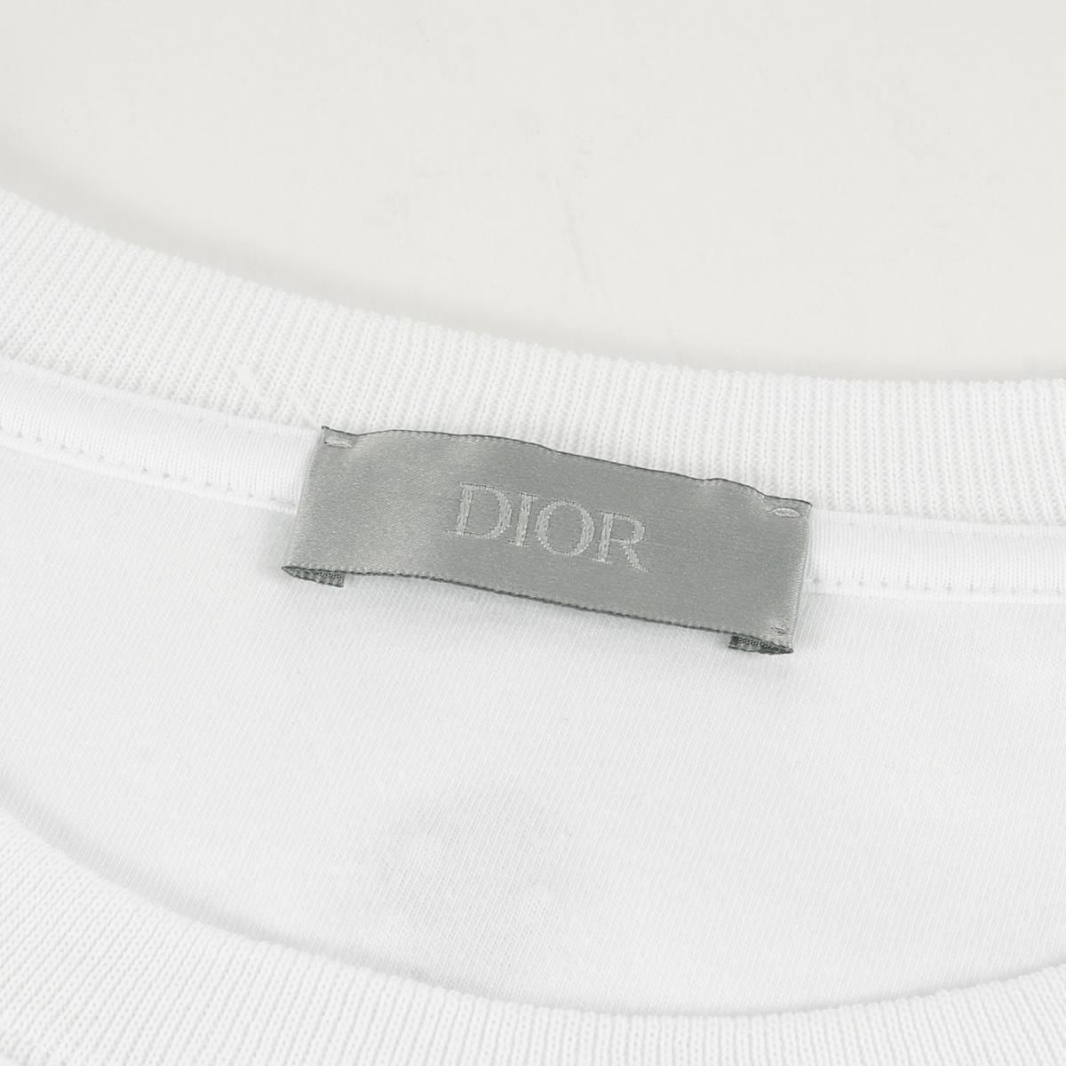 美品 Dior HOMME ディオールオム Tシャツ ボロ刺繍 クルーネック 