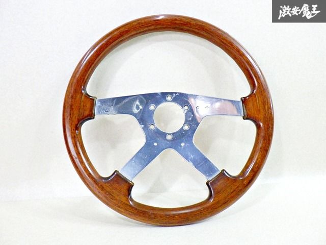 MOMO 4本スポーク ウッドステアリング アストラ ASTRA 当時物 旧車
