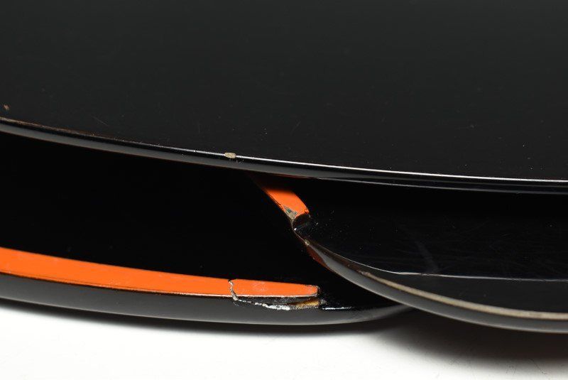 輪島塗 黒塗朱塗