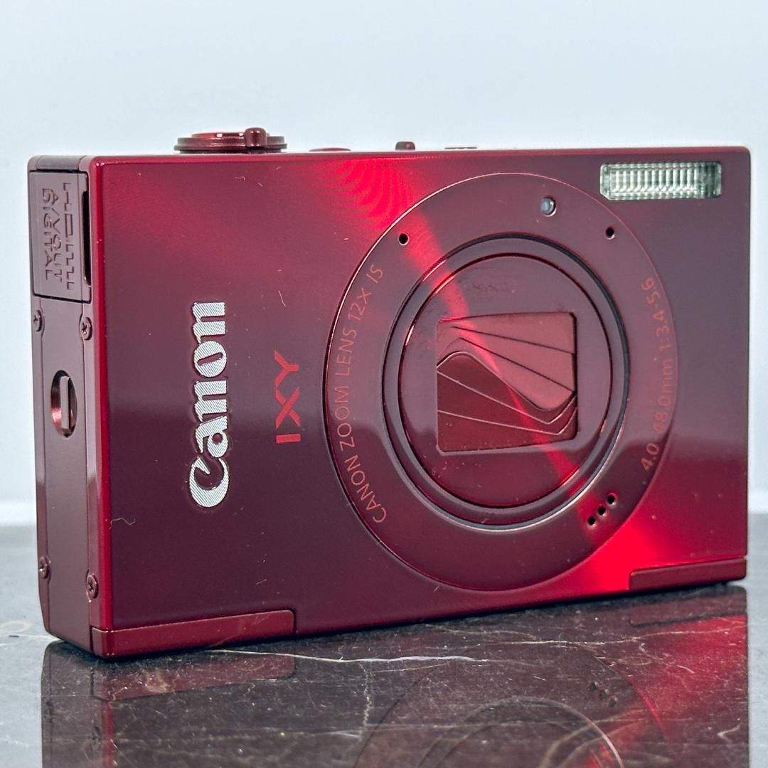  Canon IXY 3 レッド キャノン デジカメ コンパクトデジカメ デジタルカメラ コンデジ カメラ 動作品 広角24 mm 光学4倍ズーム おしゃれ レトロデジカメ モデル◯ コンパクトデジタルカメラ デジタルカメラ