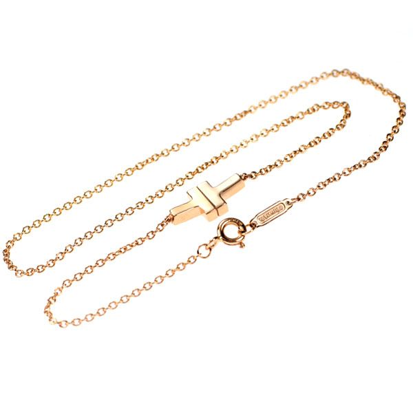 ティファニー K18PG ブレスレット T-TWO ダブル