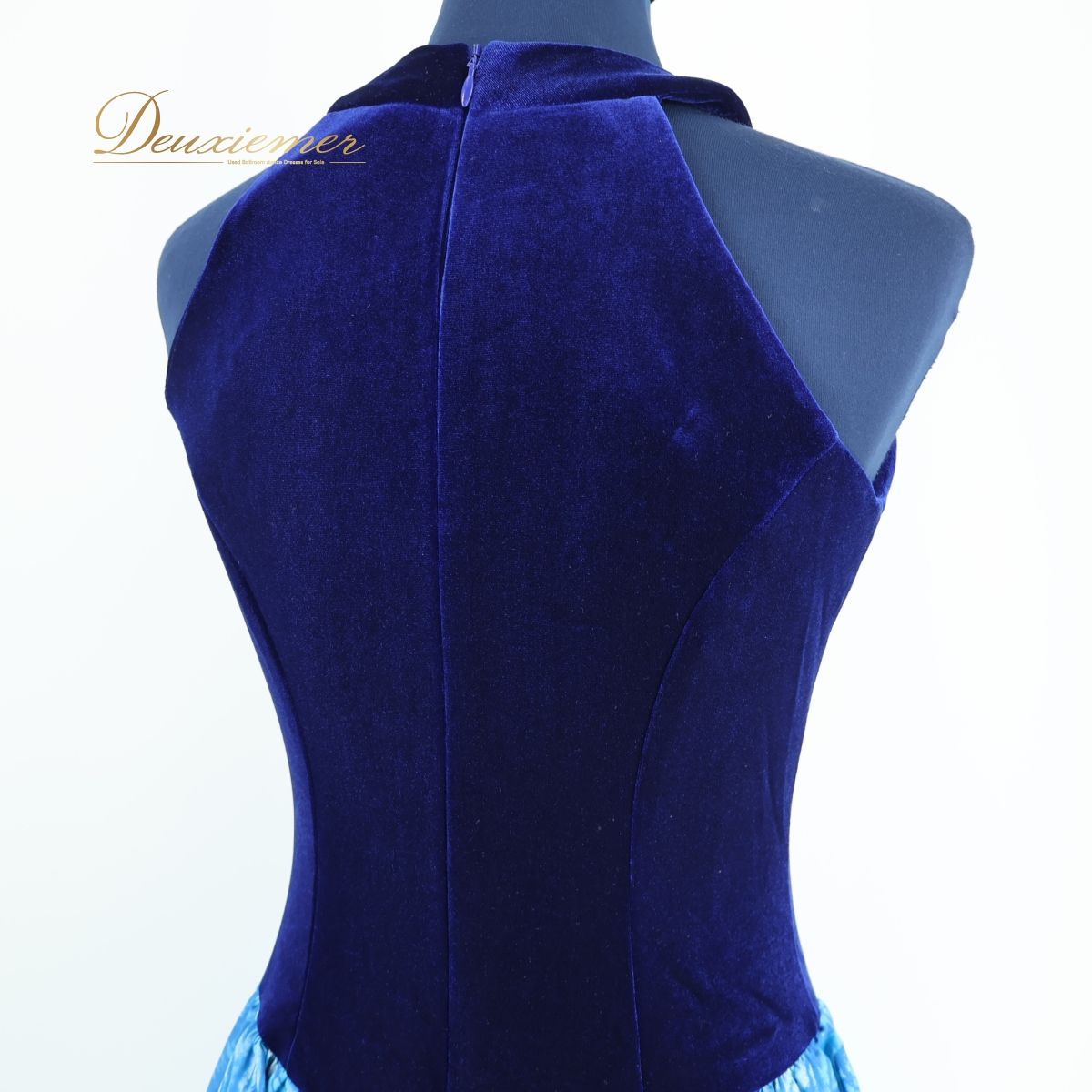 美品 ハワイ製 フラダンス衣装】ブルー系 CC Fashions ワンピース