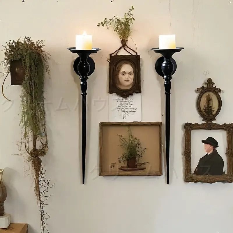 キャンドルホルダー アンティーク調 ヴィンテージ調 鋳鉄 キャンドルスティック 燭台 壁 装飾 ウォールデコレーション インテリア おしゃれ  ヨーロッパ風 西洋風 リビングルーム 庭 玄関 飾り 贈り物 4-7 - メルカリ 2つセット キャンドルホルダー アンティーク調 ... キャンドルホルダー ヴィンテージブラック壁掛けキャンドルスティック屋内壁装飾エレガントなキャンドルホルダー