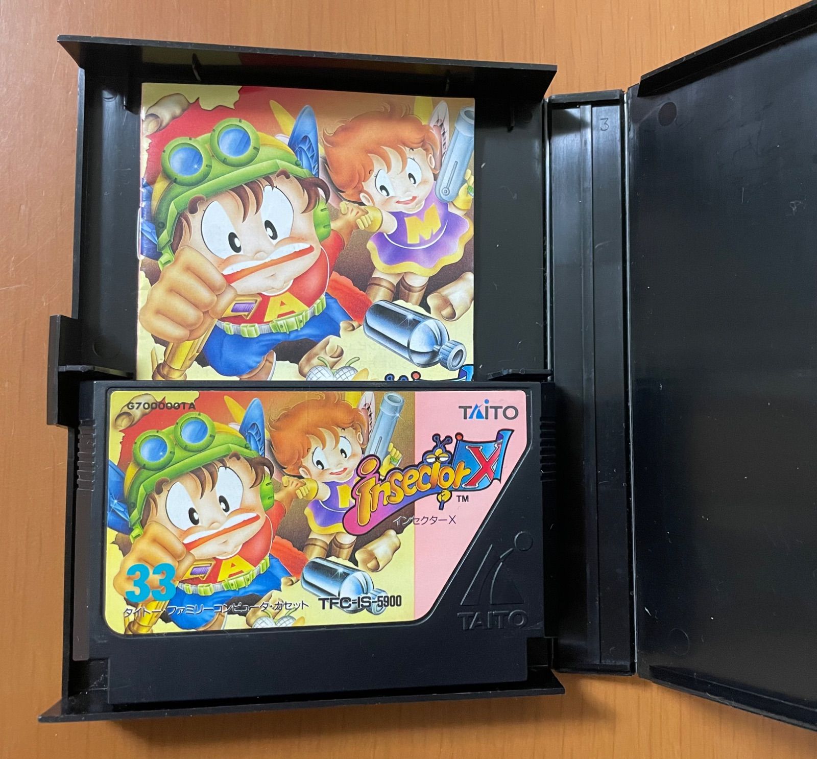 レア】TAITO インセクターX 箱説付き ファミコン シューティング 