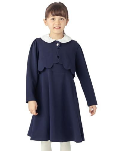 Size 140_Color ネイビー ever closet エバークローゼット 子供服 女の子 服 キッズ セットアップ 長袖 フォーマル 入園 入学 卒園 卒業 140 ネイビー