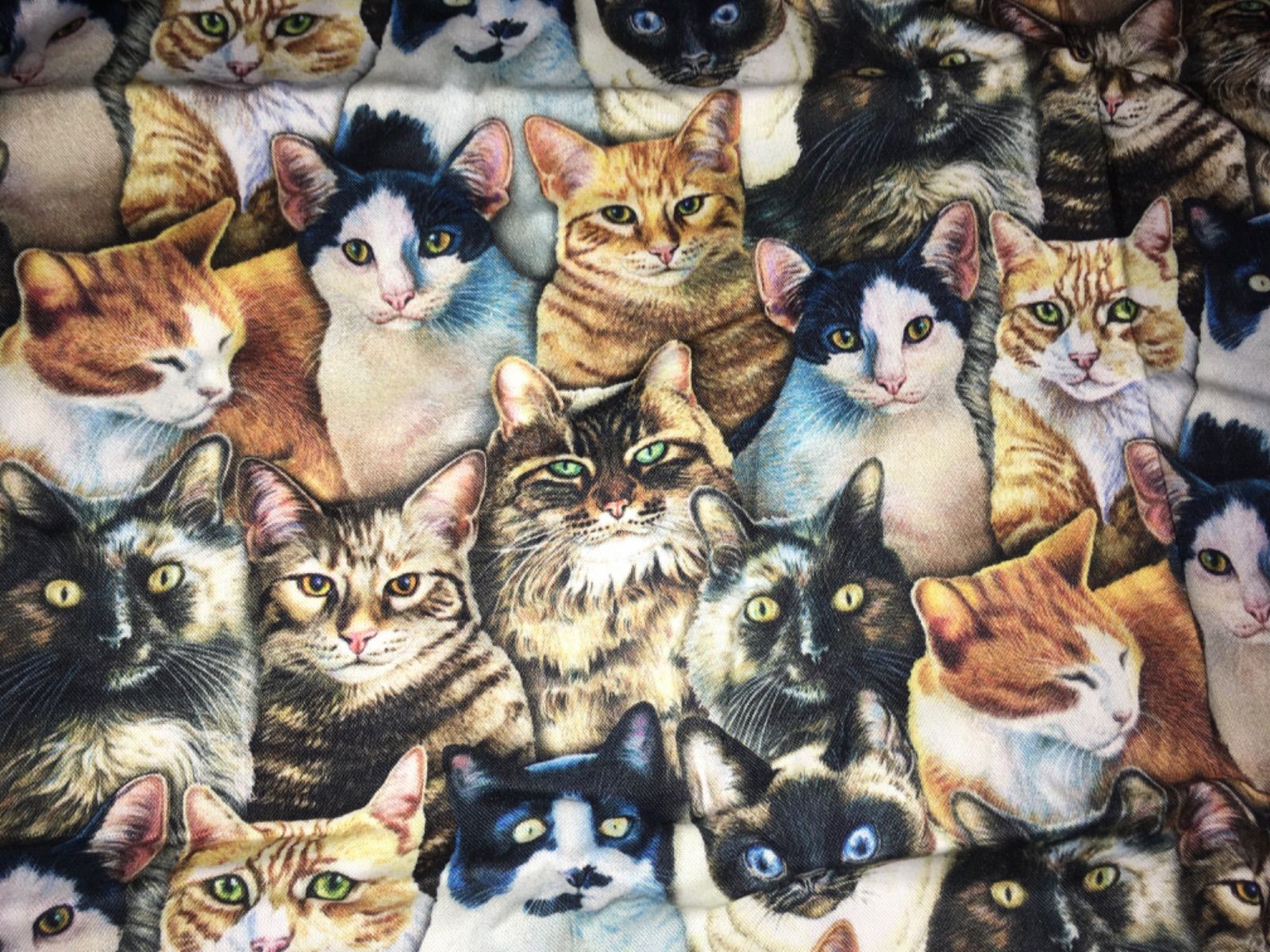【超メルカリ市限定価格！】CAT VINTAGE　RUG 猫 いっぱい 約45×106猫だらけ猫いっぱい リアルキャットリアル猫 猫柄 - メルカリ