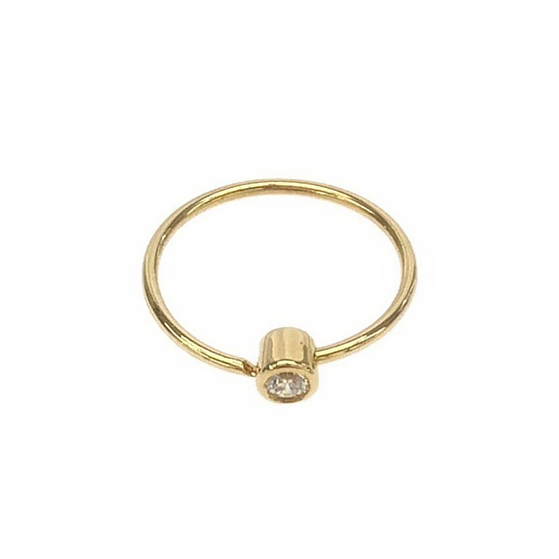 One-Stone Hoop Pierce 01