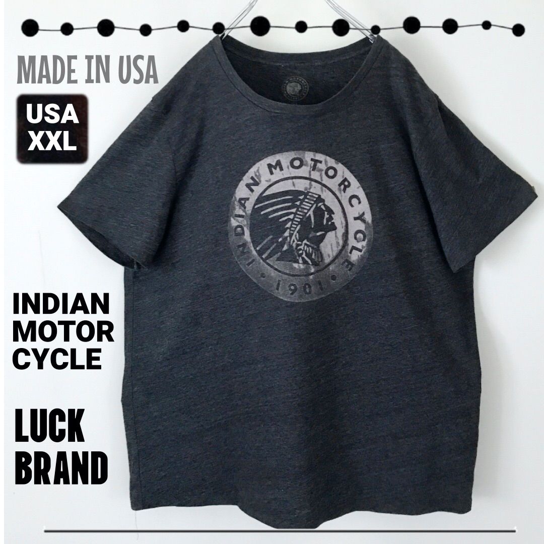 Indian バイクウェア シャツ サイズS 黒