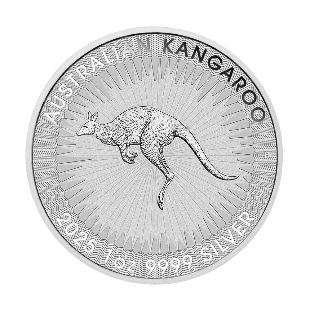 オーストラリア 2025 カンガルー 1ドル 1オンス 銀貨 【25枚】 (コインチューブ付き) m5260 カンガルー金貨