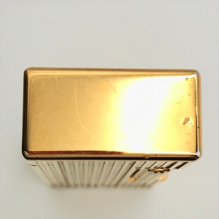 dunhill ゴールドライター 未使用に近い オリジナルボックス付き 良品 Dunhill ダンヒル 希少 ガスライター ロゴ ゴールド OH済み