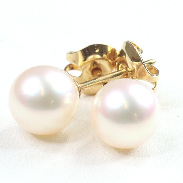 【MIKIMOTO ミキモト】K18 パールピアス MIKIMOTO ミキモト ピアス K18 ゴールド 真珠 パール 両耳用